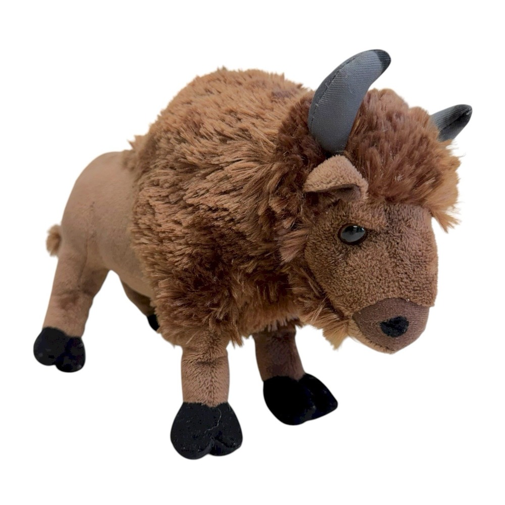 Tiger Tale Toys Buffalo Bison Plush Stuffed Animal Realistic Toy Brown 11"
